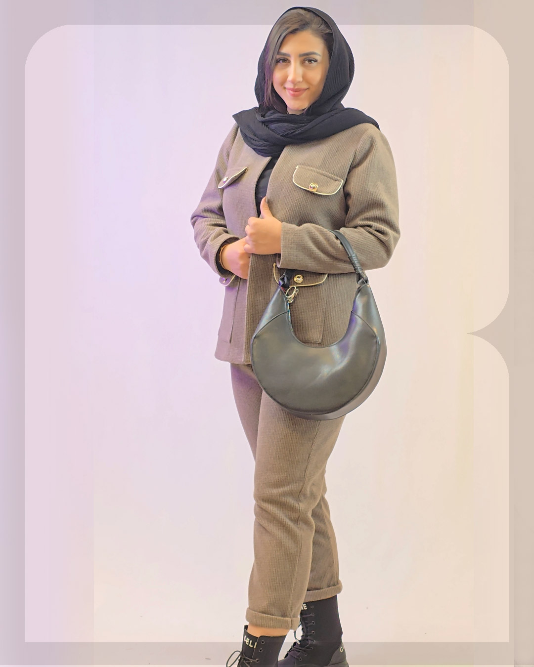 1031 مانتو شلوار فوتر صبا