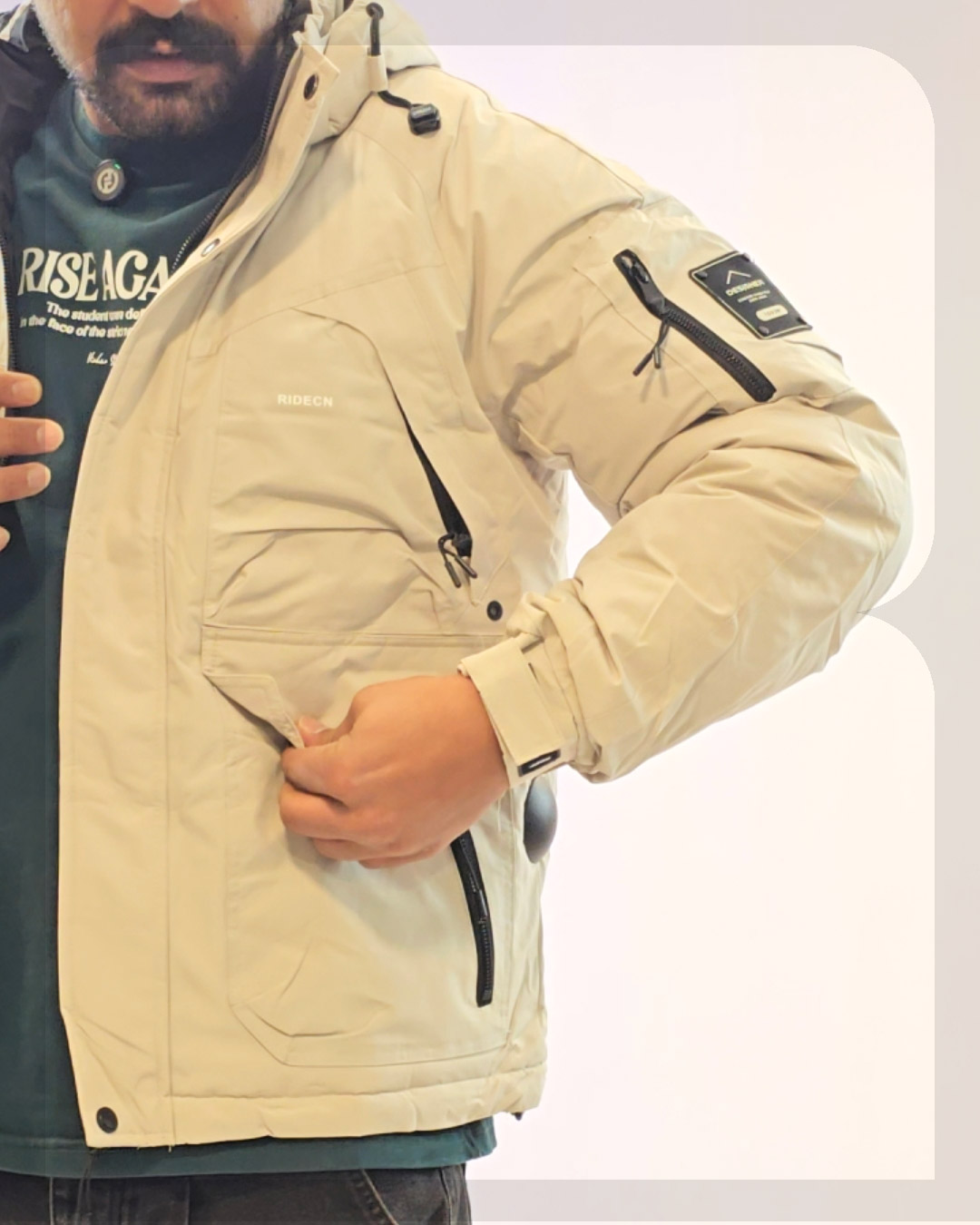 1033 کاپشن کتان مایک