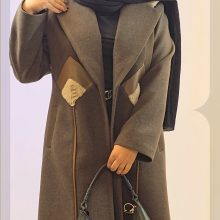 پالتو بلند شطرنجی زنانه