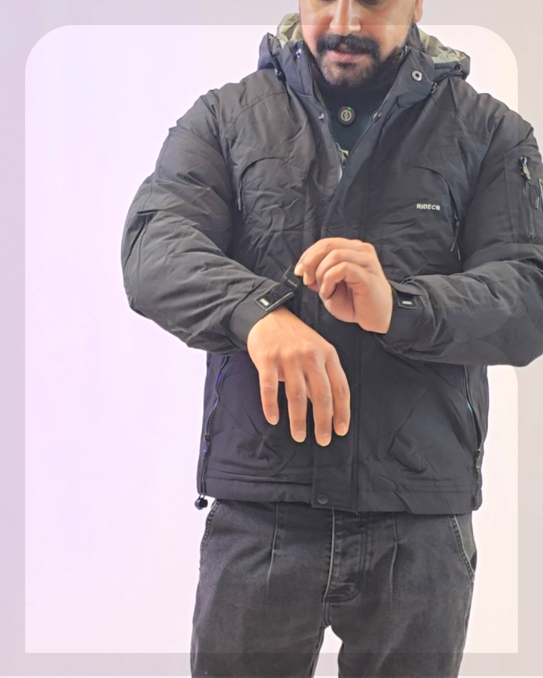 1033 کاپشن کتان مایک