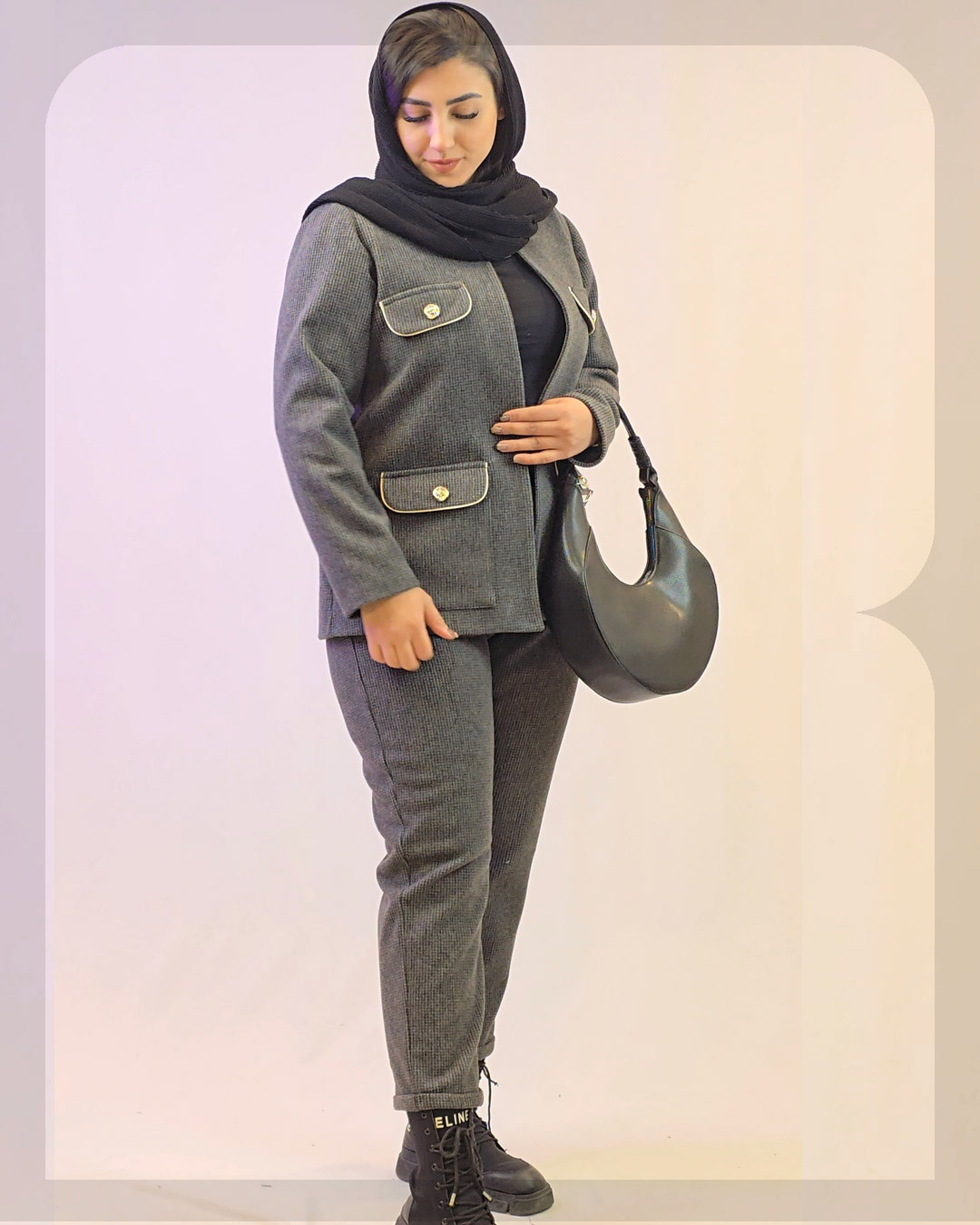 1031 مانتو شلوار فوتر صبا