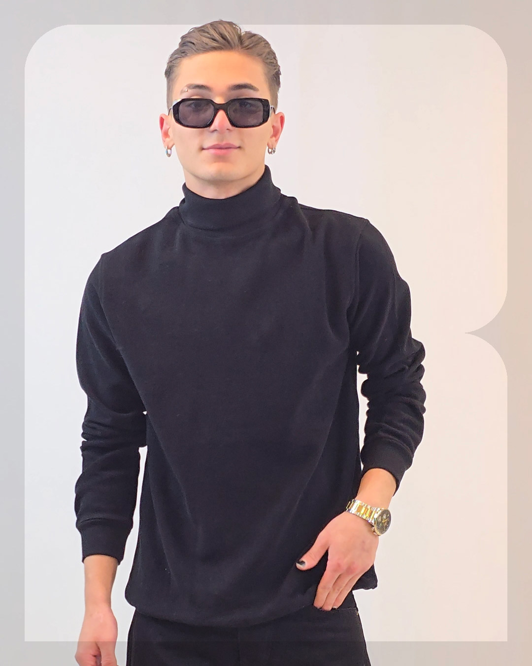 1010 یقه اسکی پارچه سلانیک