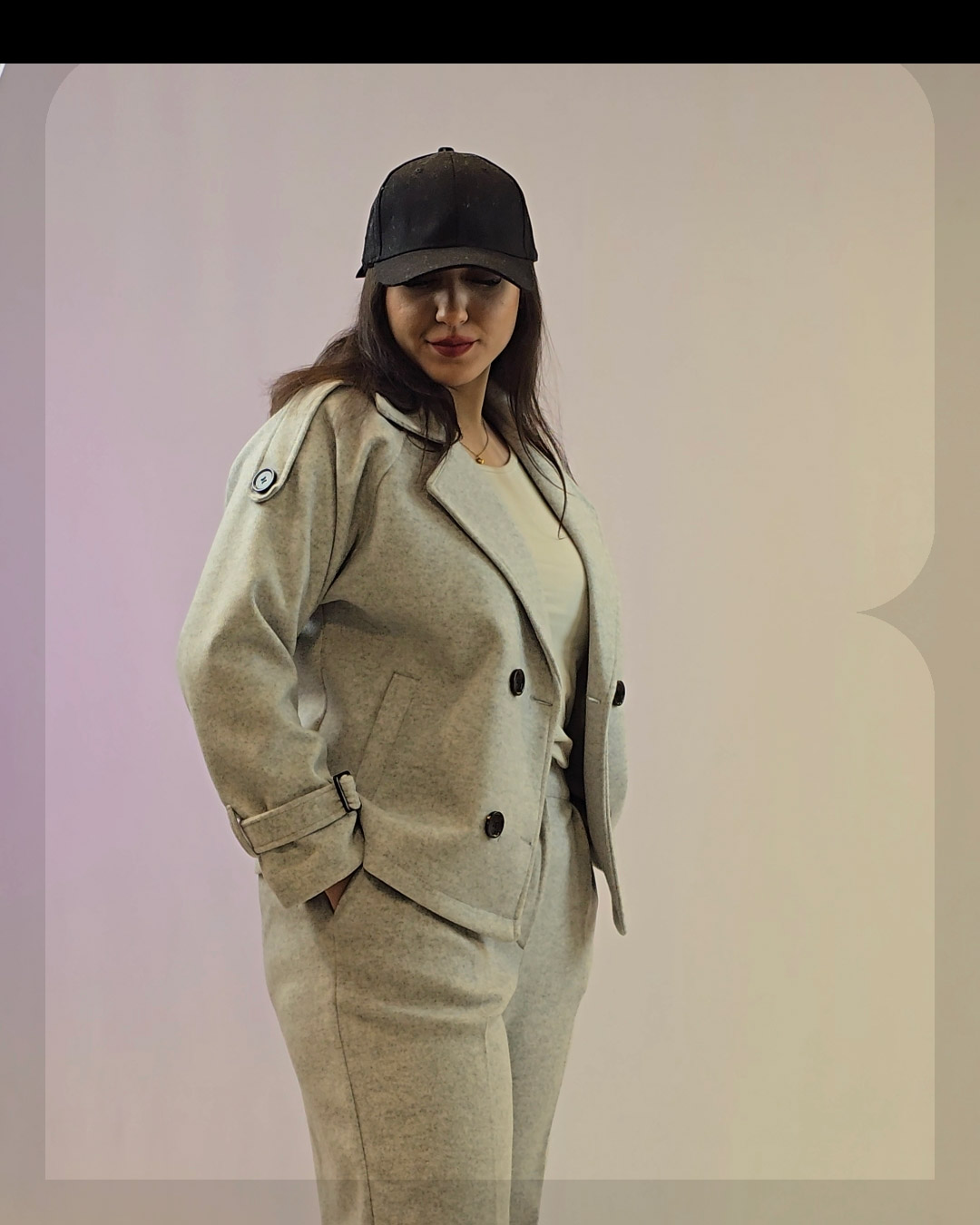 1014 کت شلوار 4 دکمه کراپی