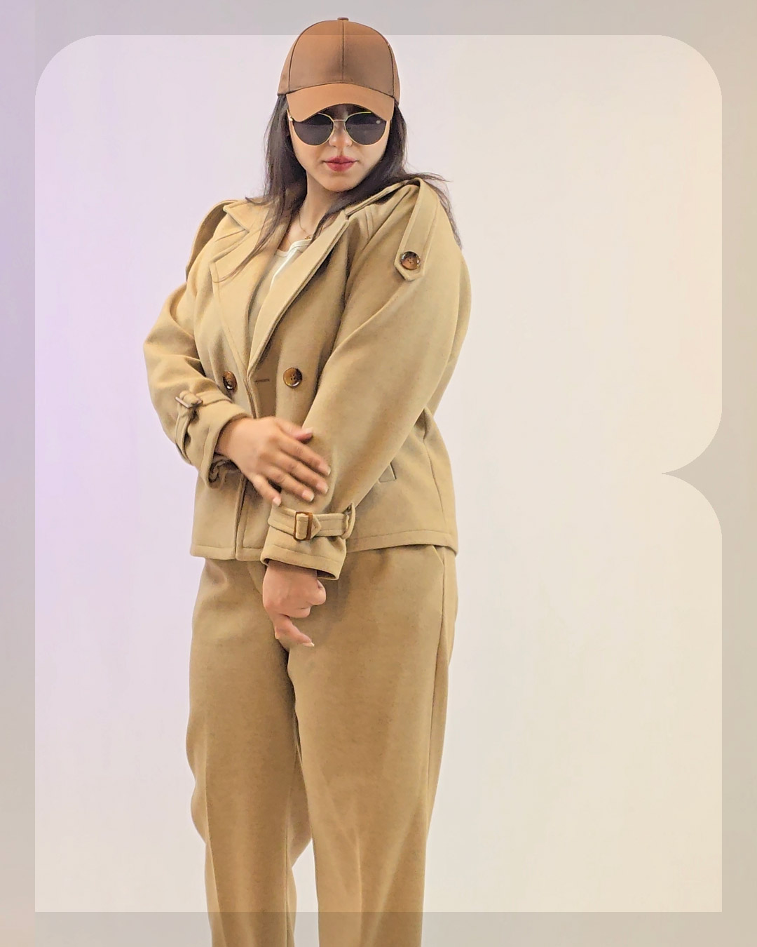 1014 کت شلوار 4 دکمه کراپی