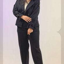 1014 کت شلوار 4 دکمه کراپی