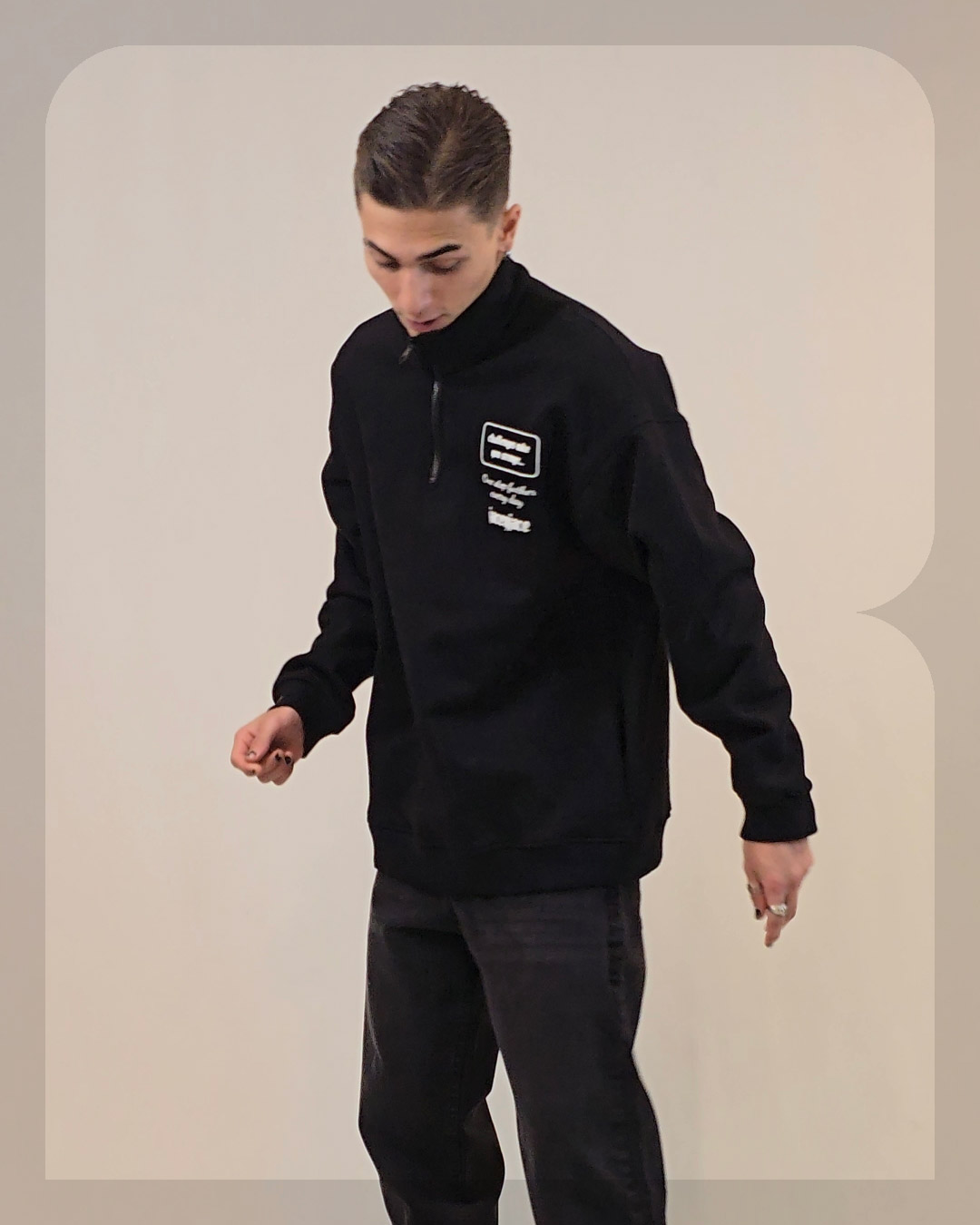 1002 دورس نیم زیپ مردانه