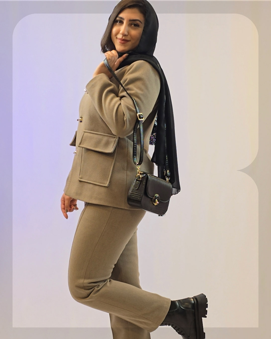 1023 کت شلوار زنانه فوتر مدیسا