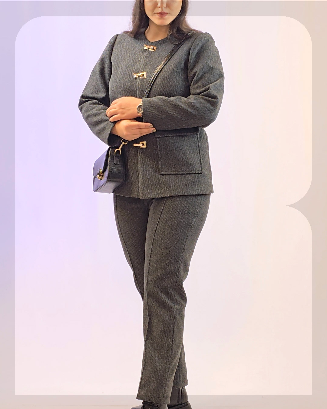 1023 کت شلوار زنانه فوتر مدیسا