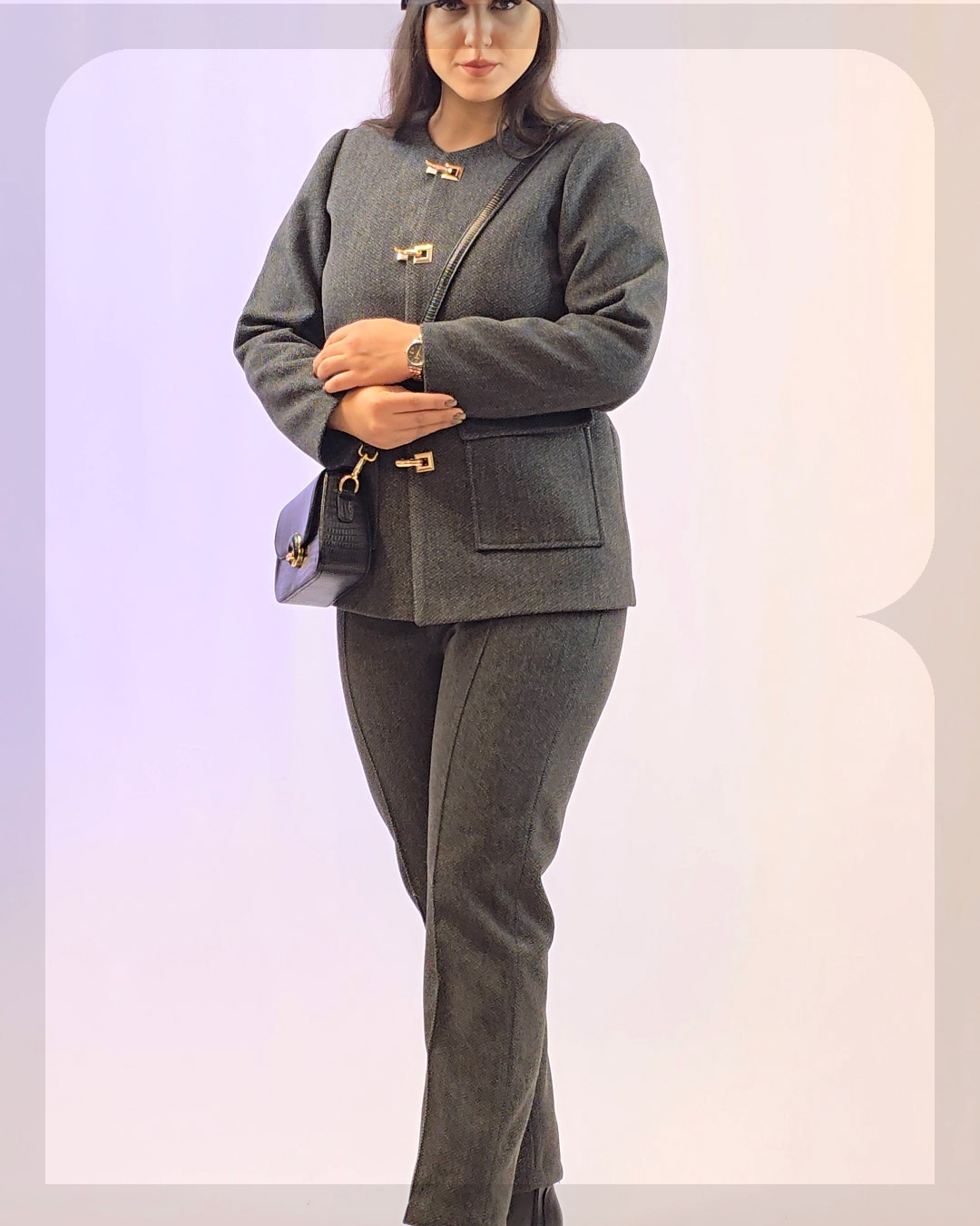 1023 کت شلوار زنانه فوتر مدیسا