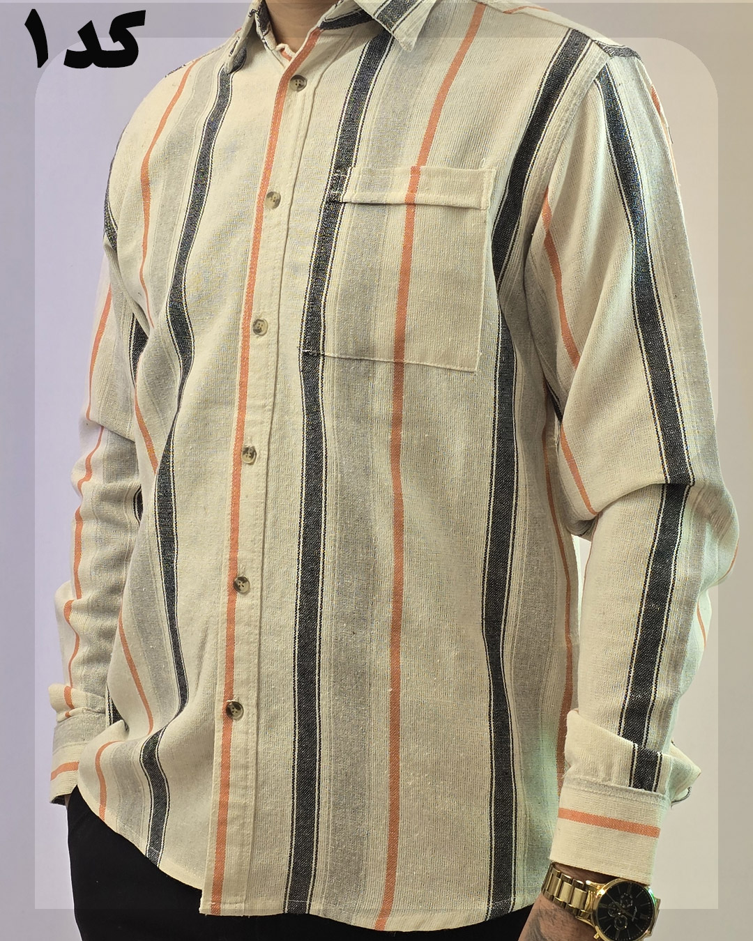 1028 پیراهن مردانه راه دار