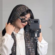 شال نگین کریستال