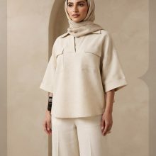 شومیز باکسی یقه دار